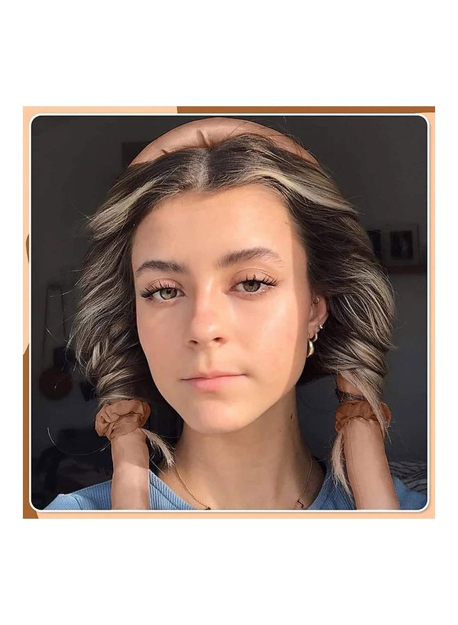 نيبمينينت Sponge Heatless Curling Rod Headband Brown - Image 3