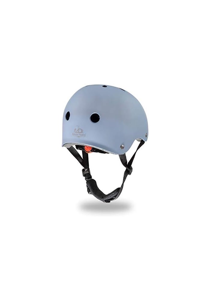 Kinderfeets Adjustable Toddler Helmet in Matte Slate Blue - Image 3