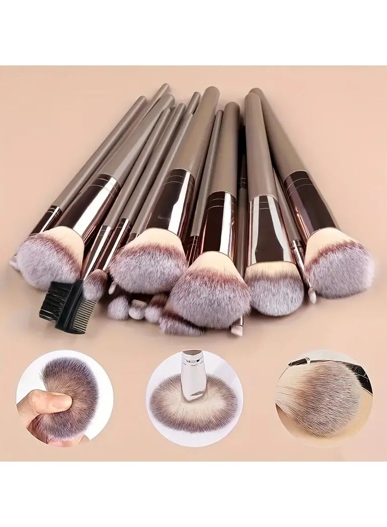 ORiTi 10 قطع من فرش المكياج الذهبية الشامبانيا الفاخرة - Image 4