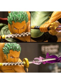 Trunkin Trunkin One Piece Roronoa Zoro Battle Mode Action Figure Three Thousand World Anime Figure Doll Model PVC Statue  - Image 4