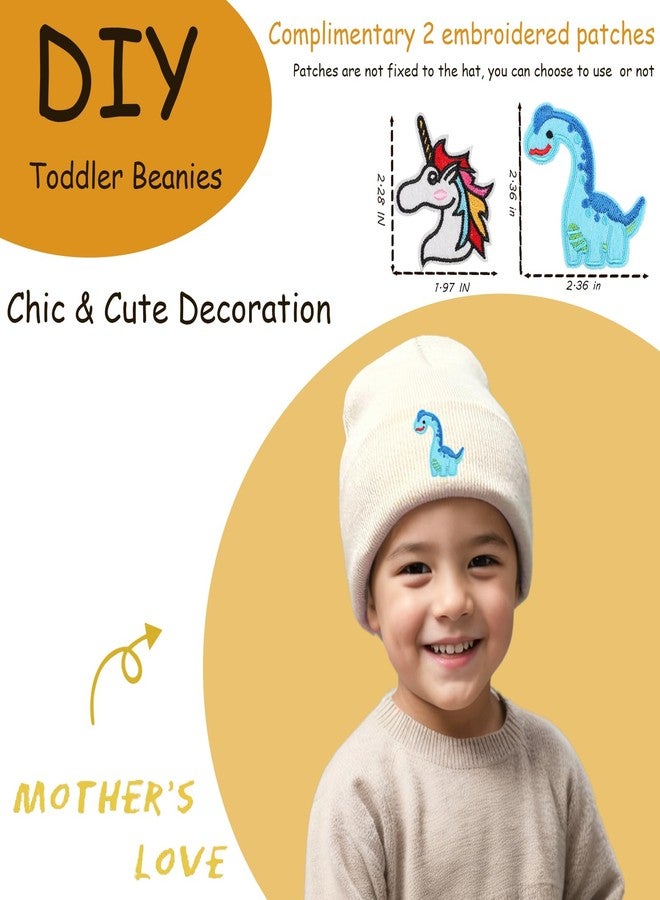 vidsel 100% Cotton Toddler Beanie Hats for Baby Boys Girls Kids Infant Winter Hat Soft Warm Knit Cuffed Caps - Image 4