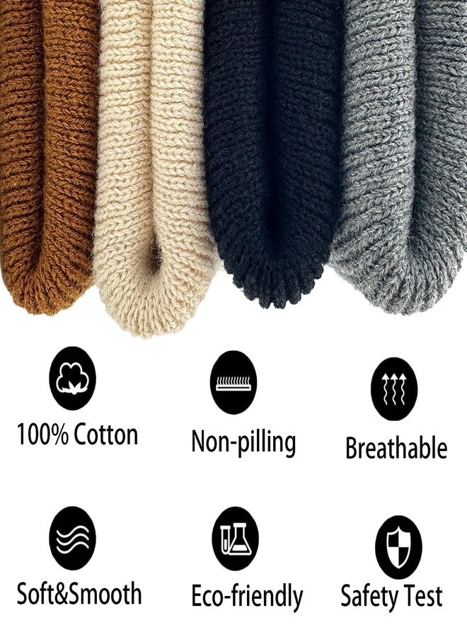 vidsel 100% Cotton Toddler Beanie Hats for Baby Boys Girls Kids Infant Winter Hat Soft Warm Knit Cuffed Caps - Image 5