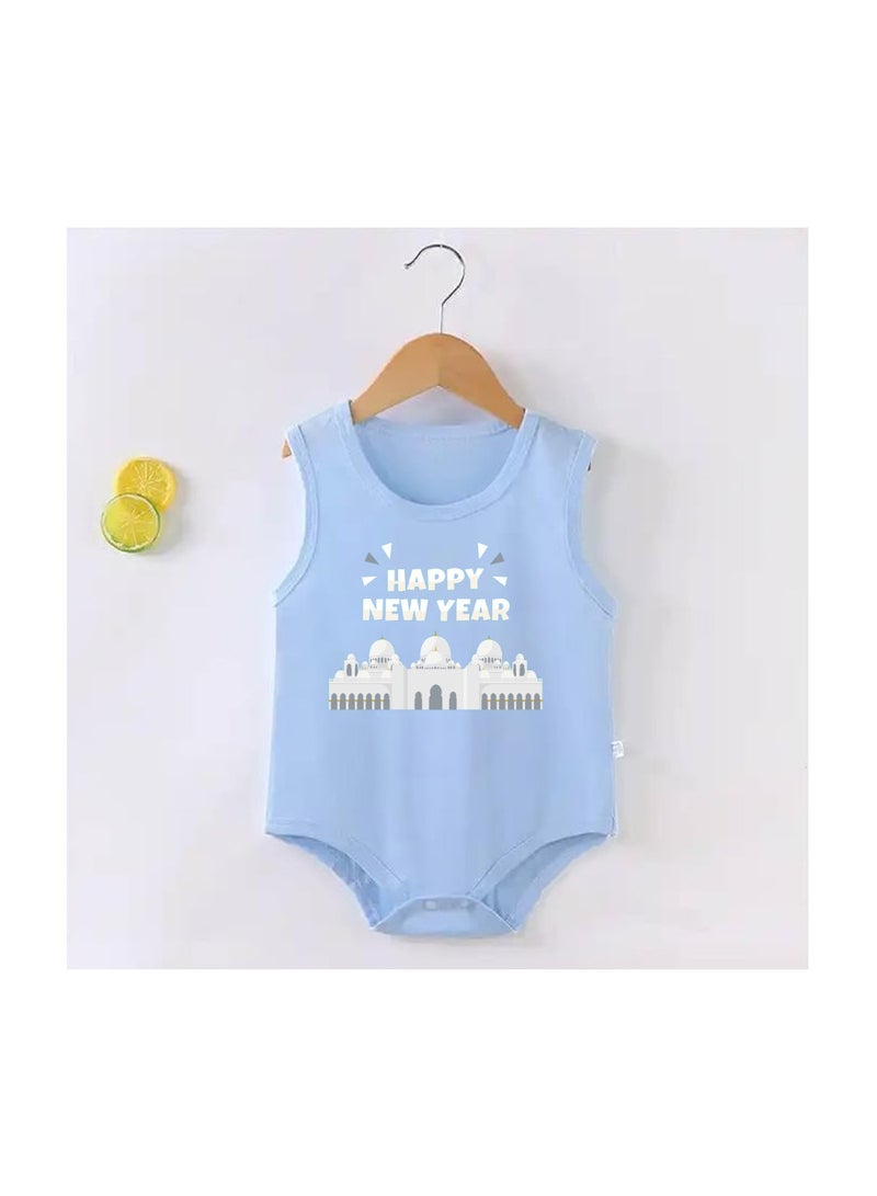 PRINTSHOP4ME Abu Dhabi New Year's Soft Cotton Baby Onesie Bodysuit Sleeve Less-Perfect Outfit Celebration For New Year-Gift for Baby Shower - Image 2