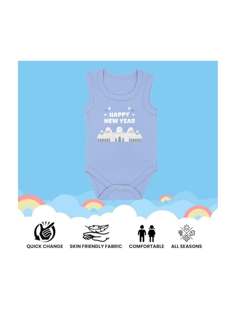 PRINTSHOP4ME Abu Dhabi New Year's Soft Cotton Baby Onesie Bodysuit Sleeve Less-Perfect Outfit Celebration For New Year-Gift for Baby Shower - Image 5