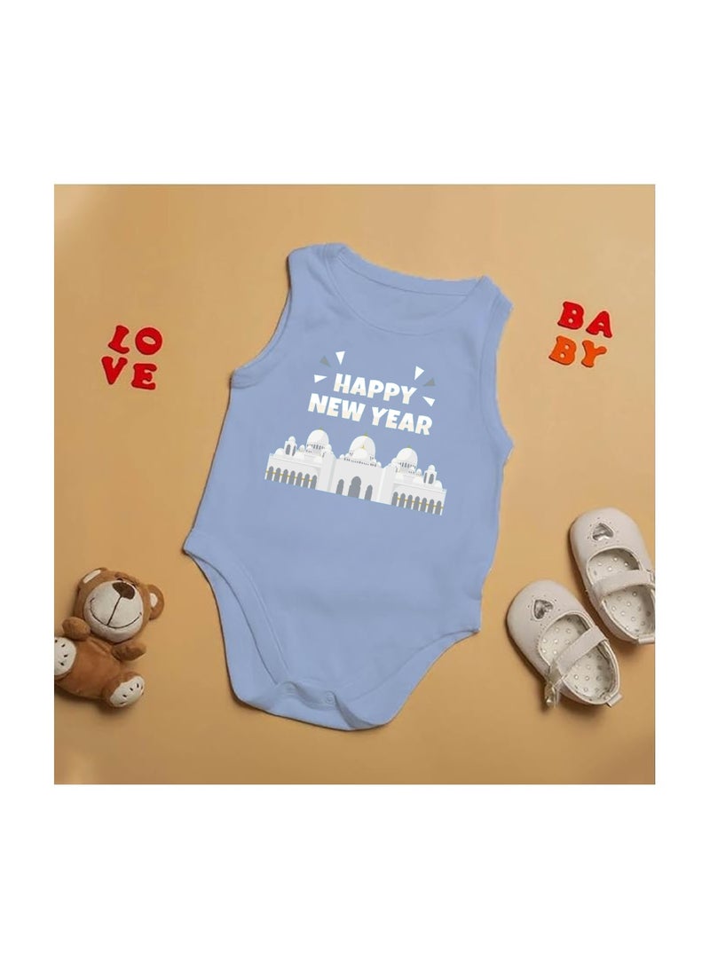 PRINTSHOP4ME Abu Dhabi New Year's Soft Cotton Baby Onesie Bodysuit Sleeve Less-Perfect Outfit Celebration For New Year-Gift for Baby Shower - Image 3