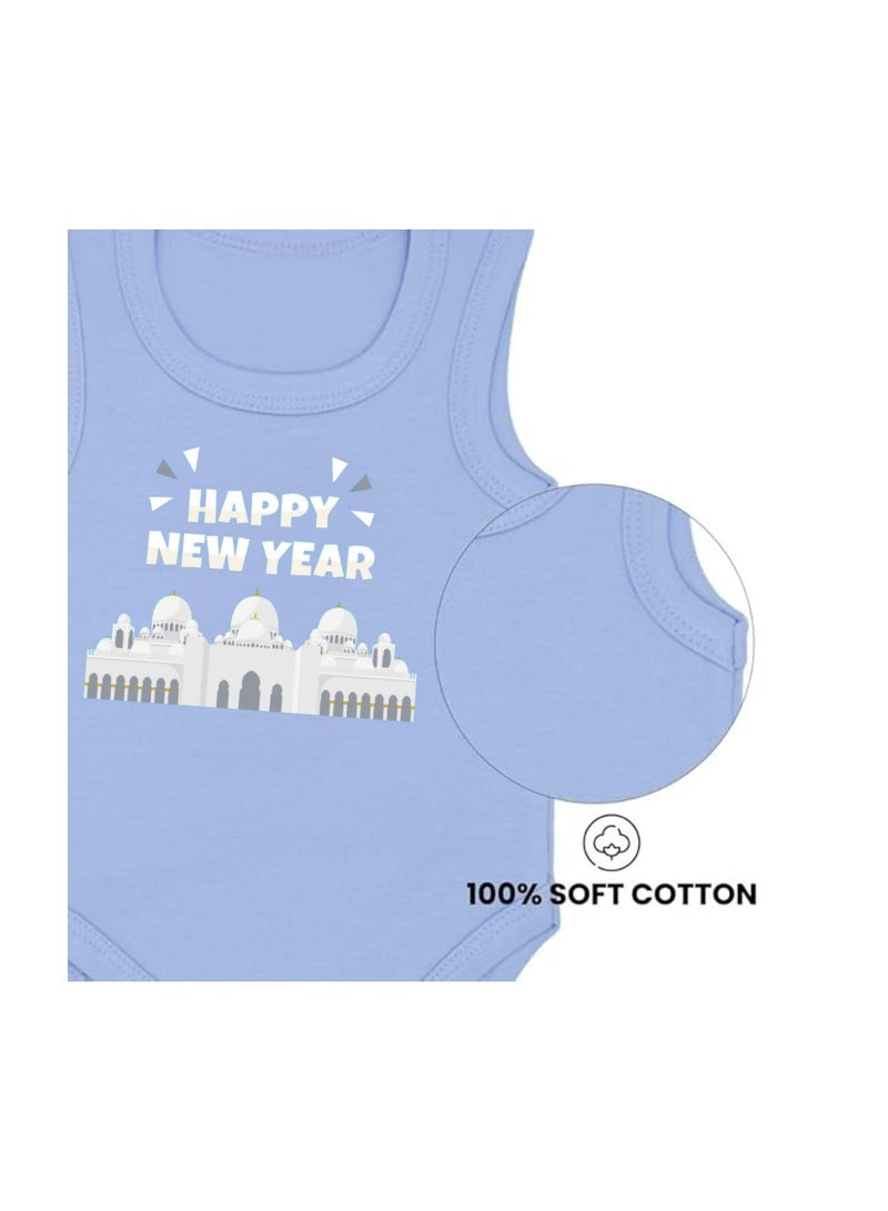 PRINTSHOP4ME Abu Dhabi New Year's Soft Cotton Baby Onesie Bodysuit Sleeve Less-Perfect Outfit Celebration For New Year-Gift for Baby Shower - Image 4