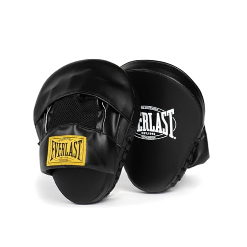 Everlast 1910 Leather Focus Mitts | Vintage Training Punching Mitts - Image 1