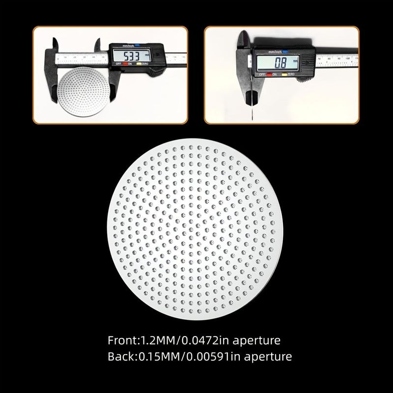 2Pcs Espresso Puck Screen Filter Suitable For Breville 54mm Portafilter Basket 3rd Gen Dual Layer Lower Shower Screen Reusable Stainless Steel Coffee Filter Compatible For Barista Tool Professional Espresso - Image 4