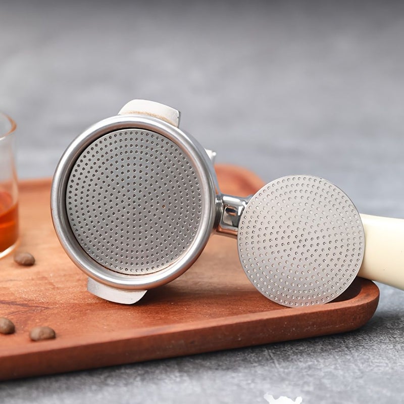 2Pcs Espresso Puck Screen Filter Suitable For Breville 54mm Portafilter Basket 3rd Gen Dual Layer Lower Shower Screen Reusable Stainless Steel Coffee Filter Compatible For Barista Tool Professional Espresso - Image 3