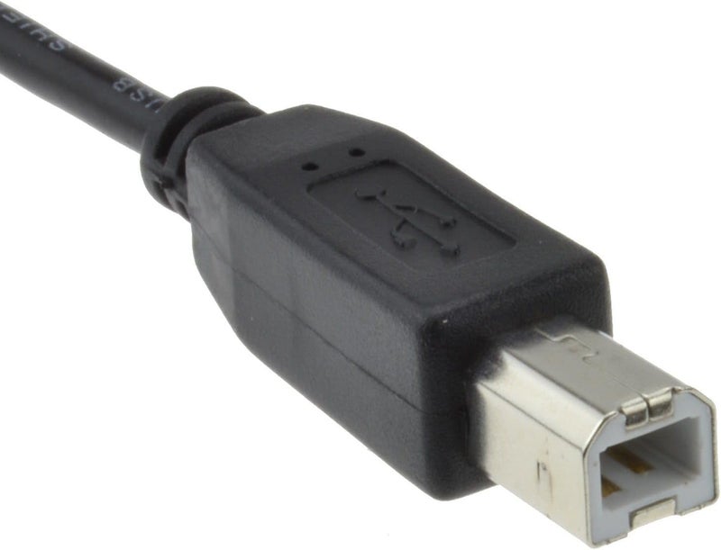 Matte anti slip finish USB 2.0 24AWG High Speed Cable Printer Lead A to B BLACK 1m [1 metres] Worldwide simple practical design - Image 2