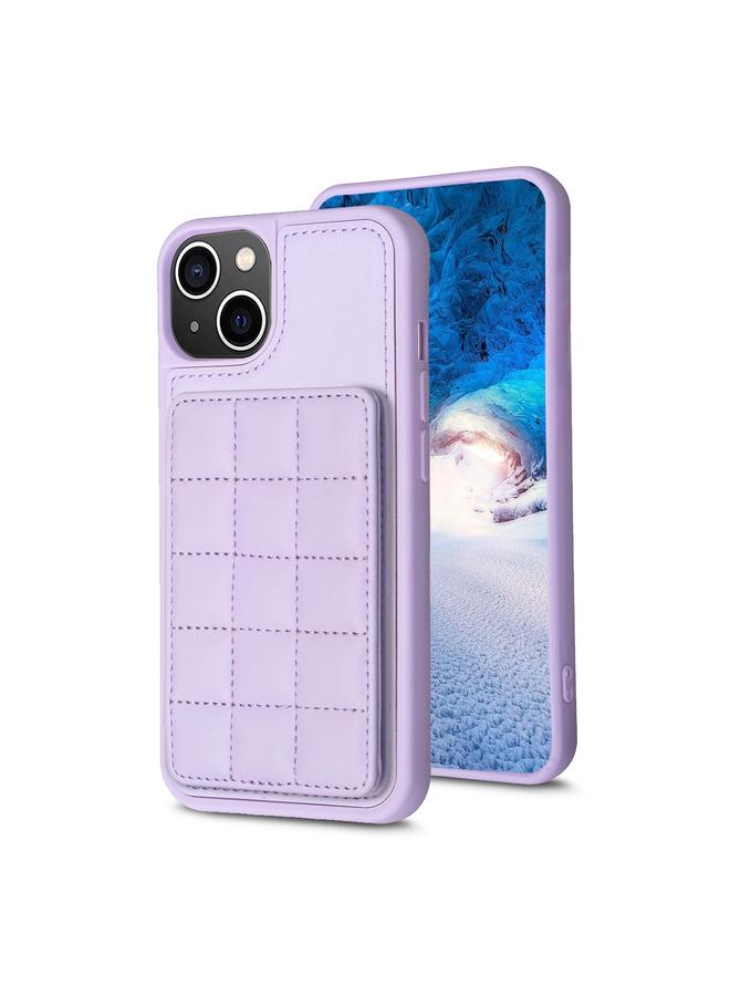 S-TOP Case For iPhone 15 Plus Grid Card Slot Holder Phone Case - Image 1