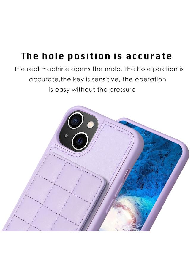 S-TOP Case For iPhone 15 Plus Grid Card Slot Holder Phone Case - Image 3