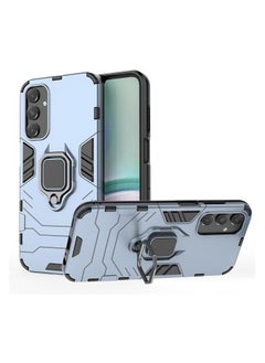 Generic Case Compatible with Samsung Galaxy A25 5G 6.5-Inch, Dual Layer Protective Shockproof Hard Armor Cover with 360° Rotating Finger Ring Kickstand and Car Magnetic Mount (Blue) 