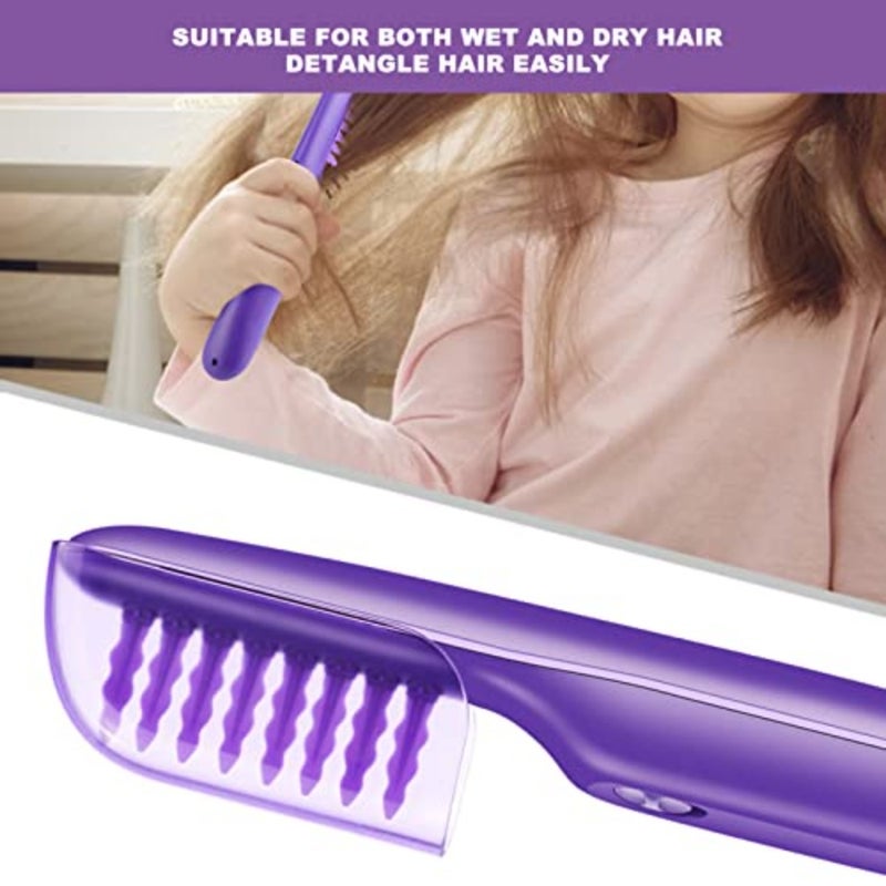 Electric Detangler, Electric Detangling Comb Wet Dry Dual Use Massage Comb Styling Tool - Image 3