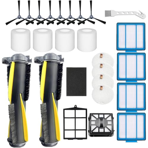 Dhoua Accessories Kit for Shark IQ R101AE (RV1001AE) IQ R101 (RV1001) AV911S EZ AV1010AE IQ Robot Vacuum Cleaner Replacement Parts Pack of Main Brush, Filters, Side Brushes - Image 1