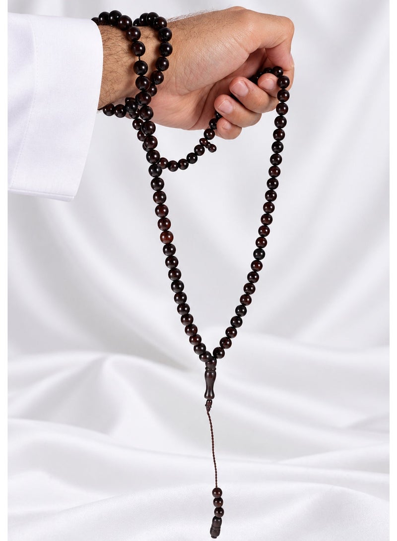 TranquilBeads 99 Beads Black Kuka Tasbih for Men, 8mm Islamic Misbaha Prayer Beads with Gift Box, Handmade Dhikr Beads for Ramadan Eid Hajj Umrah Gift - Image 3