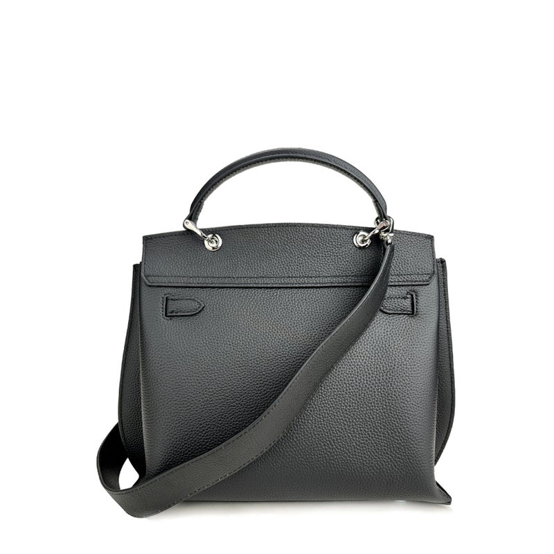 25 New Women'S Bags Made Of First-Layer Cowhide With Lychee Pattern Kelly Bag, Fashionable Shoulder Crossbody Large-Capacity Handbag Platinum Bag - Image 5