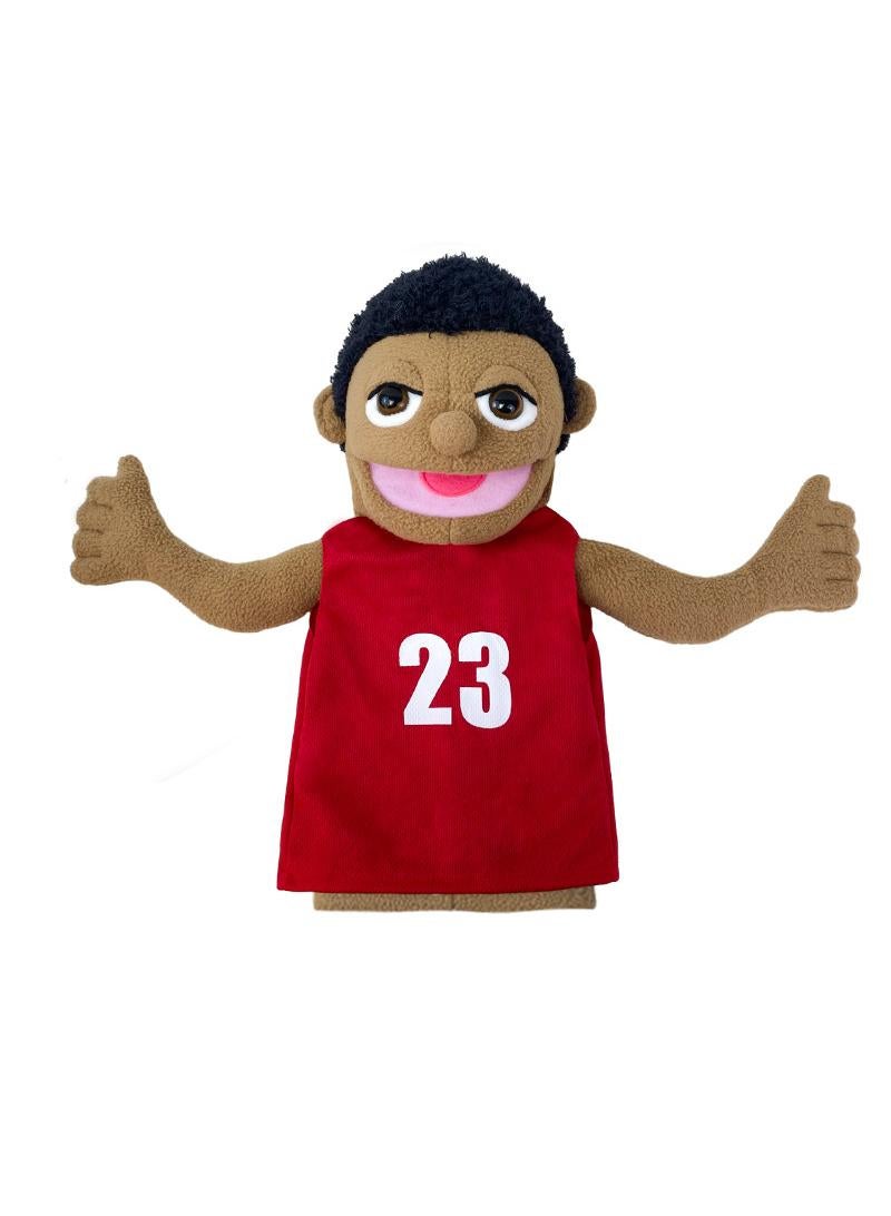 general 1 Pcs Athlete Occupation Professional Figurine Role Playing Parent-Child Interaction Toy Family Companionship Plush Doll Figurine Toy Hand Puppet - Image 1