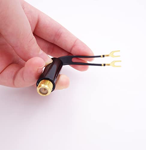 Fancasee Matching Transformer, 3-Pack Gold Plated, 75 Ohm to 300 Ohm Adapter, UHF / VHF / FM Balun Transformer Converter with F Type Female Jack Coax Coaxial Connector for TV Satellite Aerial FM AM Antenna - Image 5