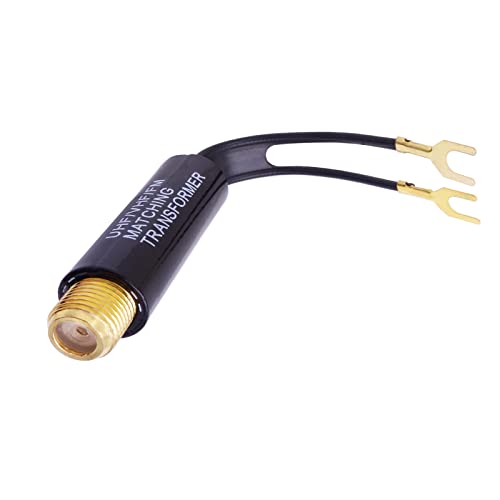 Fancasee Matching Transformer, 3-Pack Gold Plated, 75 Ohm to 300 Ohm Adapter, UHF / VHF / FM Balun Transformer Converter with F Type Female Jack Coax Coaxial Connector for TV Satellite Aerial FM AM Antenna - Image 2