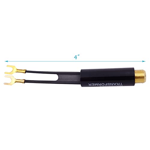Fancasee Matching Transformer, 3-Pack Gold Plated, 75 Ohm to 300 Ohm Adapter, UHF / VHF / FM Balun Transformer Converter with F Type Female Jack Coax Coaxial Connector for TV Satellite Aerial FM AM Antenna - Image 3