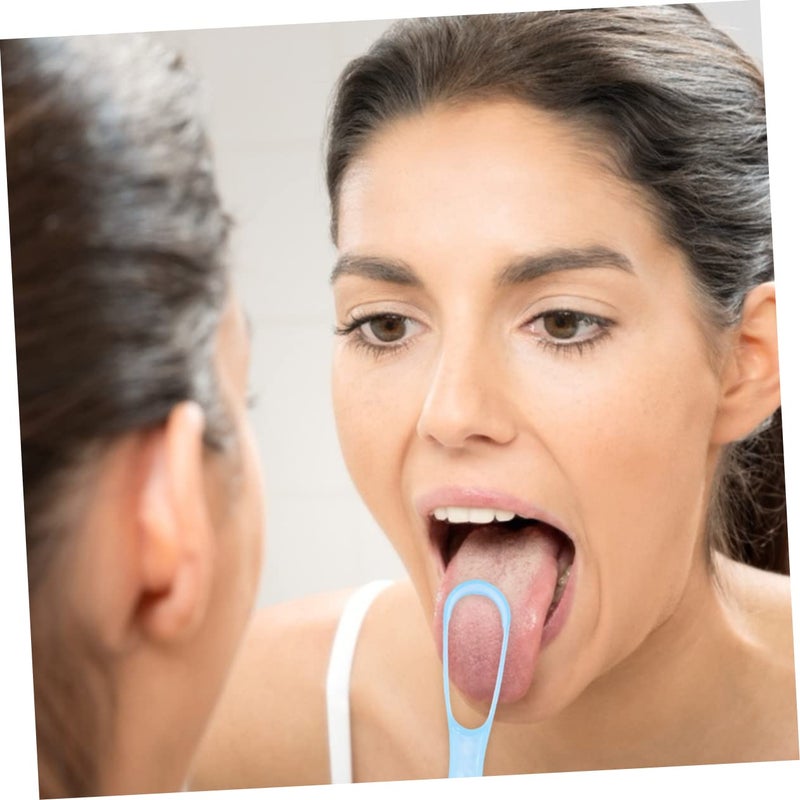 10 Pack Stainless Steel Tongue Scrapers for Bad Breath Oral Hygiene and Fresh Breath - Image 3