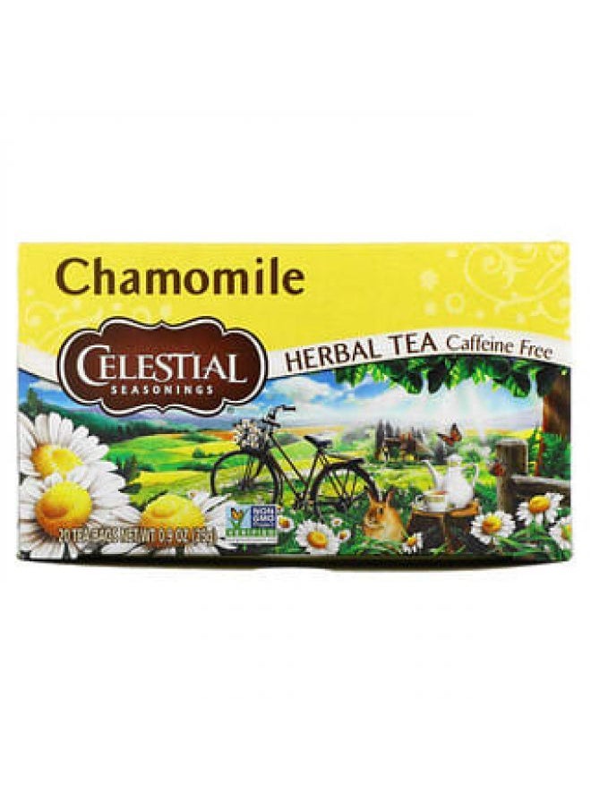CELESTIAL SEASONINGS Celestial Seasonings، شاي أعشاب، البابونج، خالٍ من الكافيين، 20 كيس شاي، 0.9 أونصة (25 جم)  - Image 3
