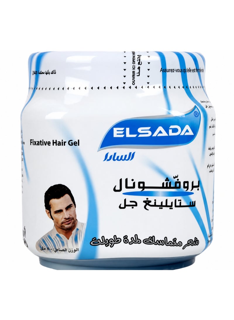 Elsada Professional Long Lasting Hold Styling Gel - 1000ml - Image 1