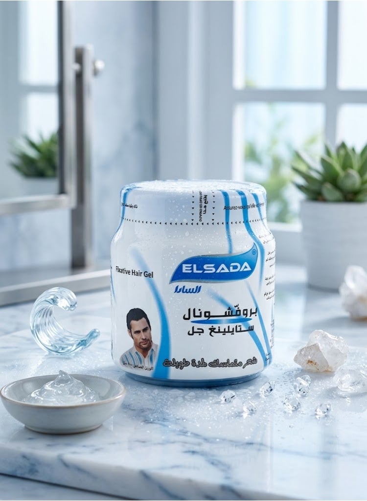 Elsada Professional Long Lasting Hold Styling Gel - 1000ml - Image 4