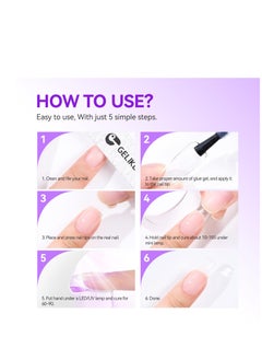 Gelike EC Gel Nail Glue UV - 6 in 1 Gel Glue for Nail Tips Need UV Light,Strong Adhesive for Press on Nails Acrylic Tips - pzsku/ZA9C21AB14F26DA77D4B8Z/45/_/1723565962/d830ba35-5842-4a5c-a7cf-61f2ef49f251