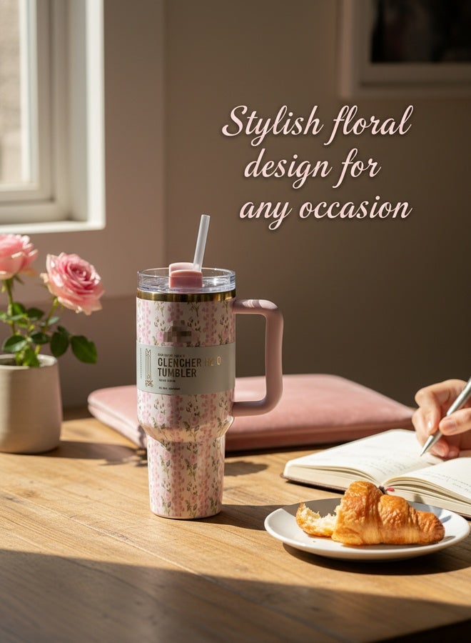 Stanley Shack Insulated Bottle, 40-ounce with Handle, Double-Walled Vacuum-Insulated Reusable Stainless Steel Bottle with Leak-Proof Lid and Straw, Gift Set - Image 5