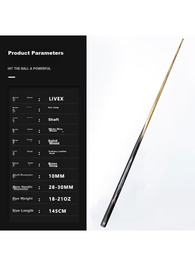 Livex Livex Dry Cue, Pool Cue, Snooker Cue, Black 8 Ball Cue, Chinese 8-ball Cue, American 16-color 9-ball Cue - Image 4