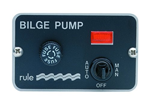 Rule 42 3Way Panel Lighted Pump 2432V DC Switch Toggle Beige 314 L x 2 W - Image 1