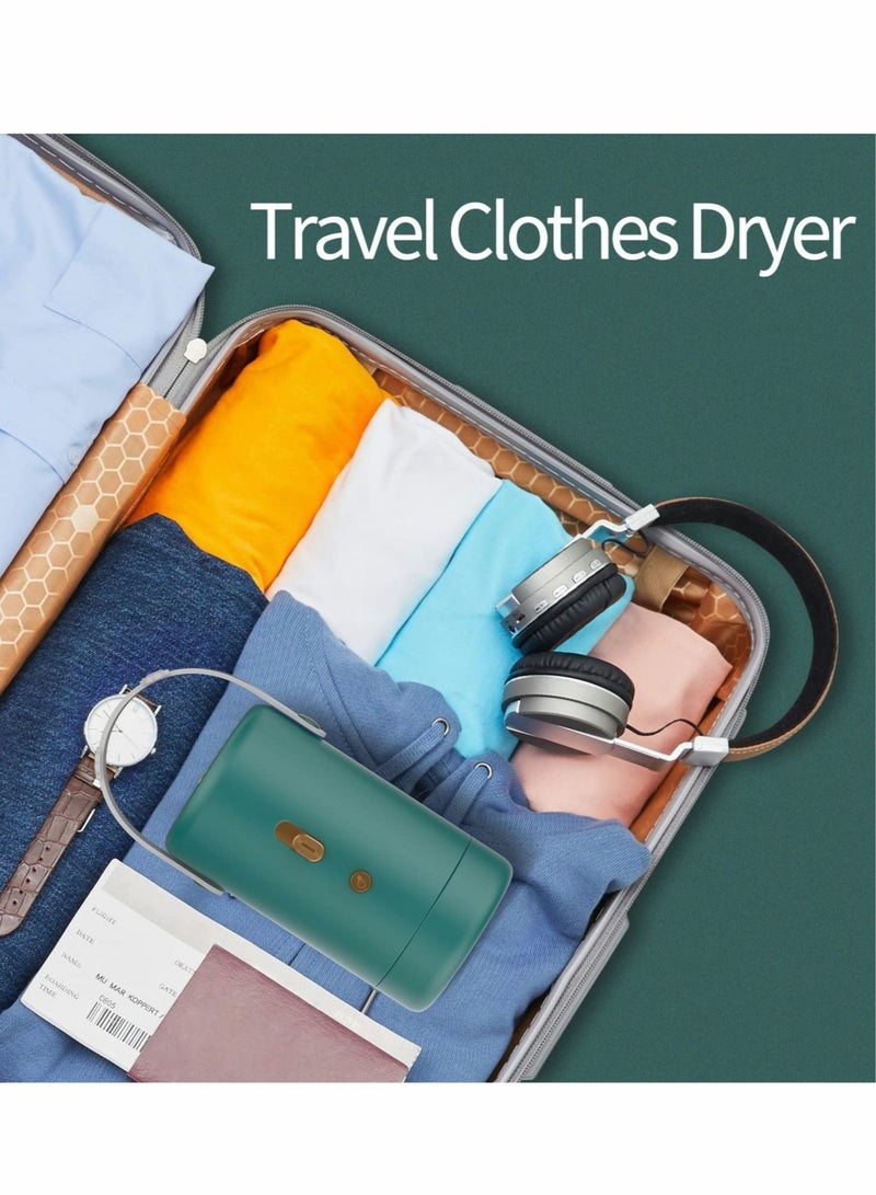 Mini Dryer, Portable Multifunctional Dryer for Underwear, Travel Clothes Dryer, Swimsuit, Socks, Panties, Vest, Lingerie, Baby&Pets clothes-Green - Image 2