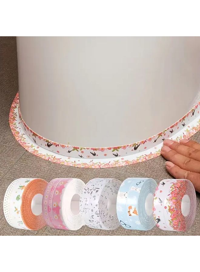 2pcs Self Adhesive Waterproof Shower Tape Peel Stick Bathroom Kitchen Flooring - Image 2