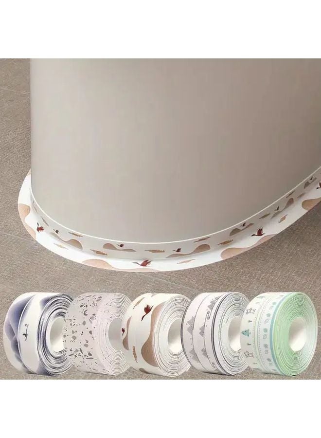 2pcs Self Adhesive Waterproof Shower Tape Peel Stick Bathroom Kitchen Flooring - Image 3