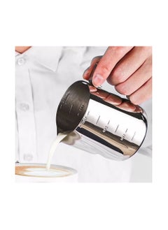 Generic Silver color stainless steel milk frother jug 900ml  - Image 2