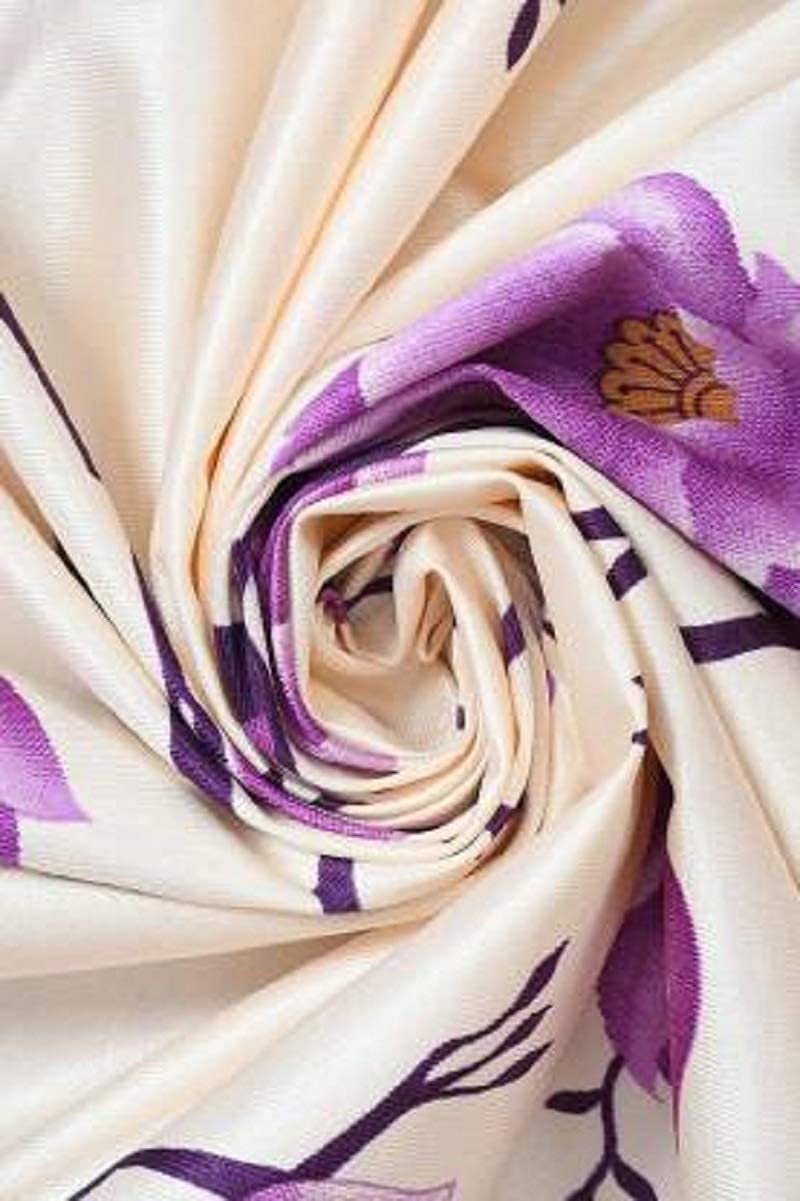 RadheyRadhey Dcor Eyelet Modern Floral Printed Polyester Curtains Set of 1 pcs  - Image 4