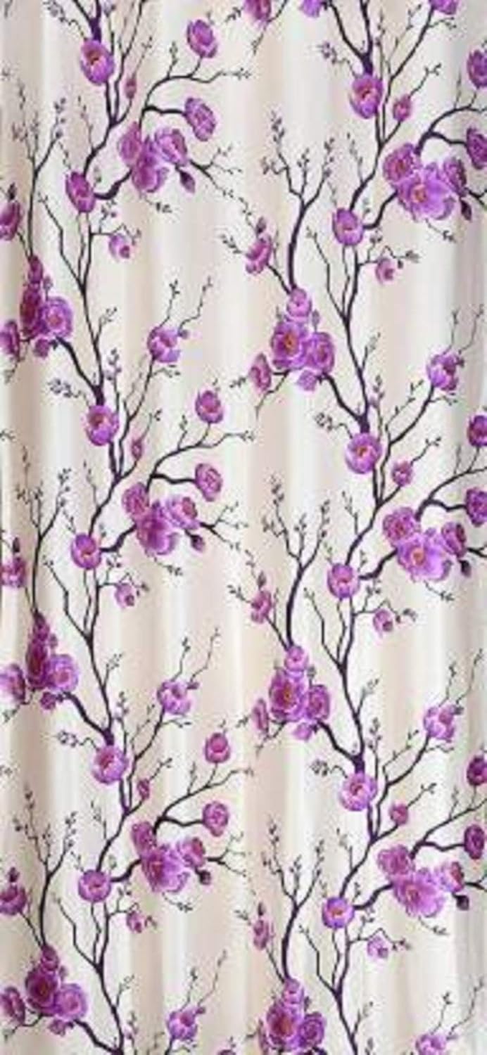 RadheyRadhey Dcor Eyelet Modern Floral Printed Polyester Curtains Set of 1 pcs  - Image 2