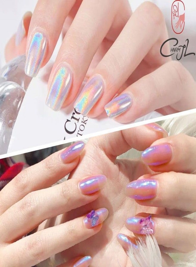 CHARMING MAY 3 Pack Solid Mirror Chrome Nail Powder,Chrome Nail Powder Palette Nail Pigment Powder,Rose Gold Sliver Pink Metallic Mirror Effect Chrome Powder for Nails(Solid Mirror powder) - Image 5