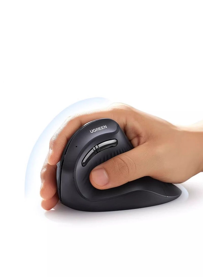 general Ergonomic Vertical Mouse, 2.4GHz Optical Wireless Mouse, 3 Adjustable DPI 800/1200/1600 Levels 6 Buttons Mice Wireless, for Laptop, PC, Computer, Desktop, Notebook etc, - Image 2