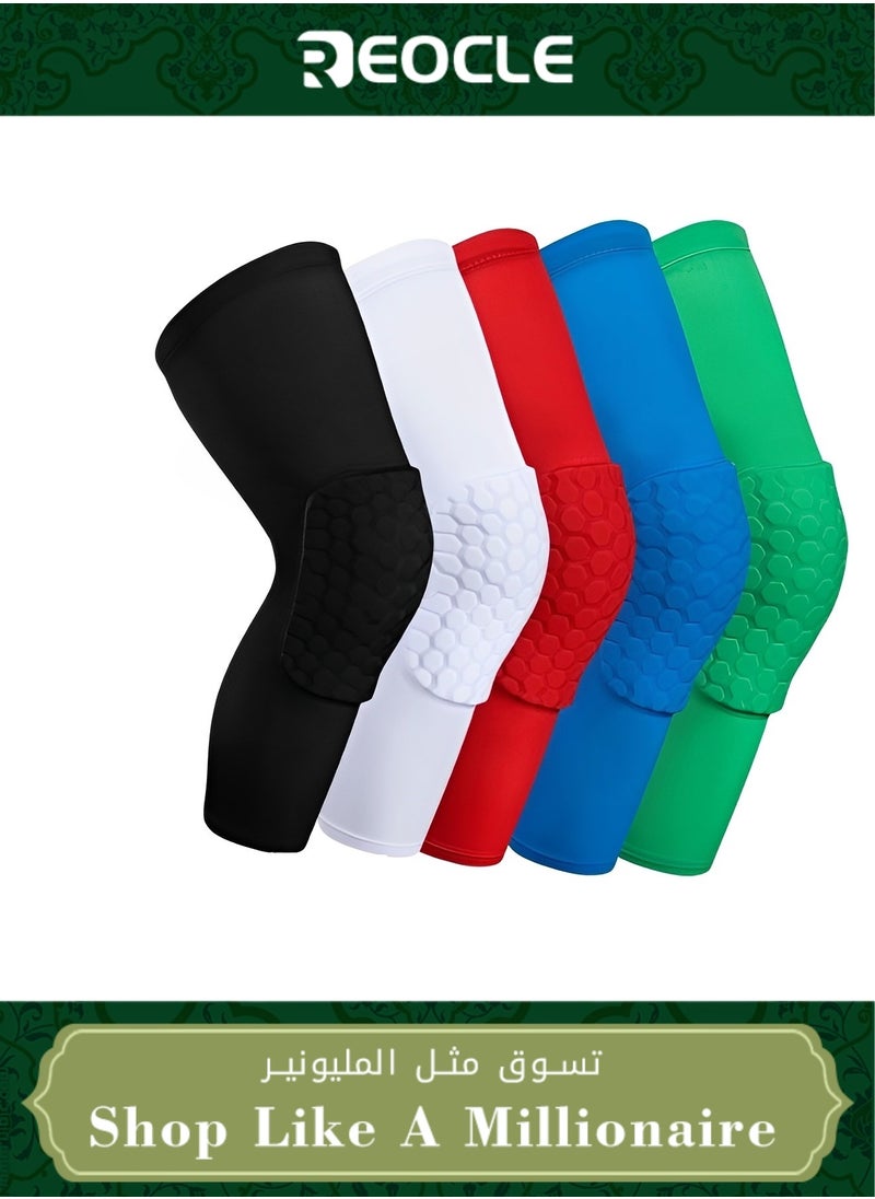 Knee Sleeve Safety Kneepad Honeycomb Pad Breathable Basketball Shooting Sport Safety Kneepad Honeycomb Pad Crashproof Antislip Basketball Volleyball Leg Knee Protective Pad