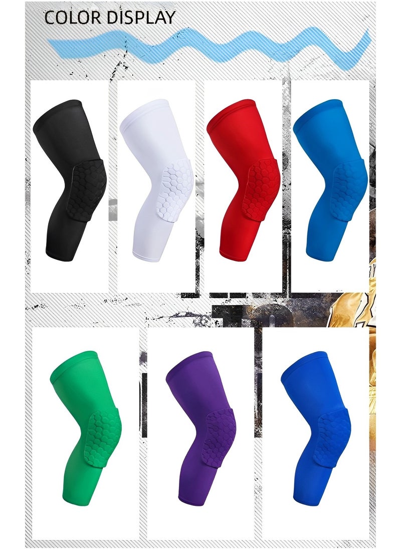 Knee Sleeve Safety Kneepad Honeycomb Pad Breathable Basketball Shooting Sport Safety Kneepad Honeycomb Pad Crashproof Antislip Basketball Volleyball Leg Knee Protective Pad