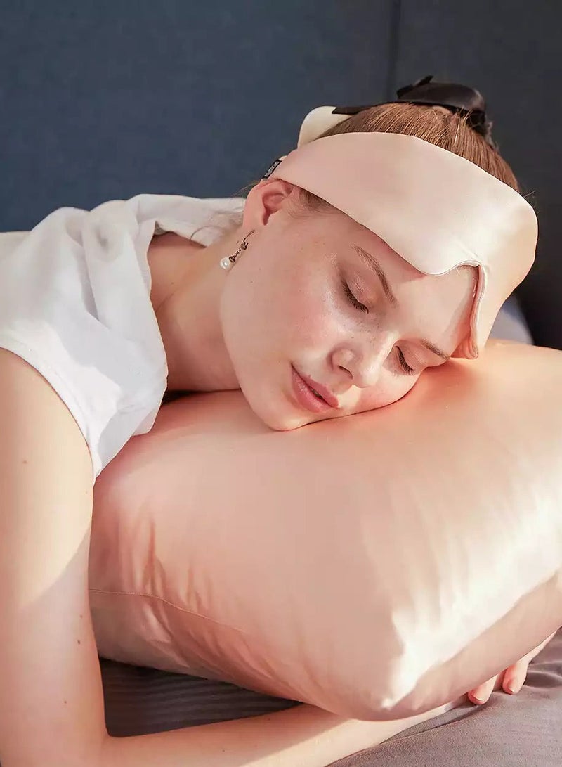 Beauty Pillow غطاء وسادة حرير وردي 100% – حماية فاخرة للشعر والبشرة من التجعد - Image 2