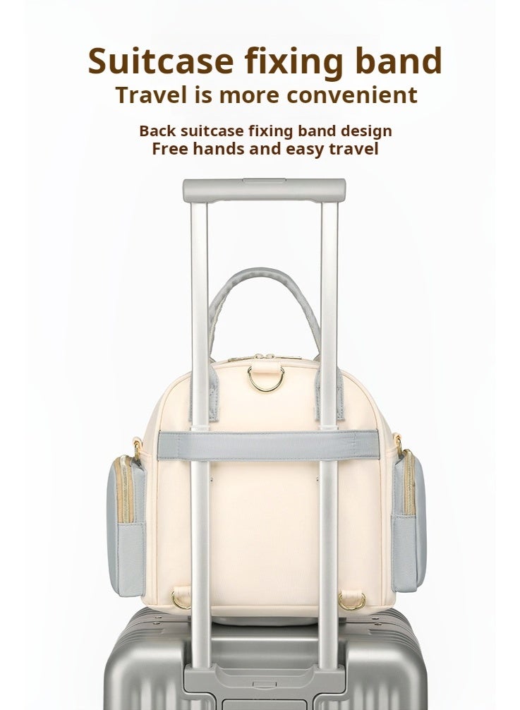 Large Capacity Diaper Bag for Mom, Tote Mommy Bag with Multi Compartments, Waterproof Lightweight Travel Baby Bag, Hands-Free Crossbody Bag for New Moms - Image 4