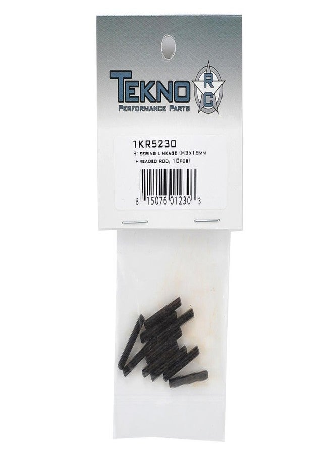Tekno RC TKR5230 Steering Linkage M3x18mm Thread Rod EB48/SCT410 (10) - Image 2
