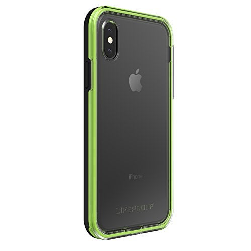 Lifeproof SLAM Series Case for iPhone X (ONLY) - Retail Packaging - Night Flash (Clear/Lime/Black) - Image 4