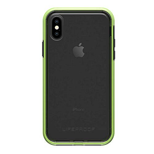 Lifeproof SLAM Series Case for iPhone X (ONLY) - Retail Packaging - Night Flash (Clear/Lime/Black) - Image 1