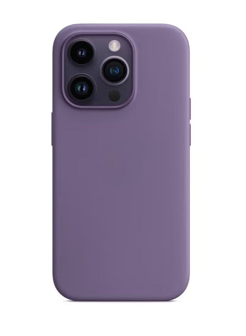 AROAQ Iphone Silicone Magnetic Case, Durable Silicone Case With Magsafe, Comfortable Soft Iphone Protection Case For Iphone 15 Pro, ( Iris Color )