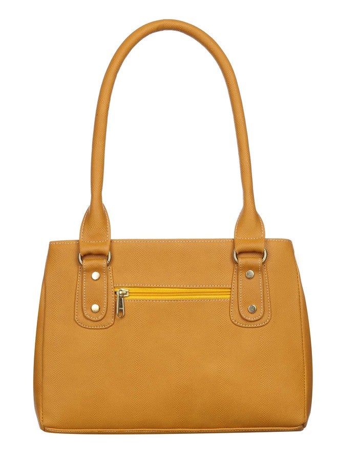 Fostelo Women's Reptile Tote Handbag for Women | Hobo Bag for Work | Ladies Purse | Stylish Shoulder Bag | Gift For Women | Yellow - Image 5